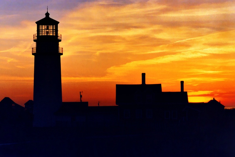 Cape Cod Light  Sunset