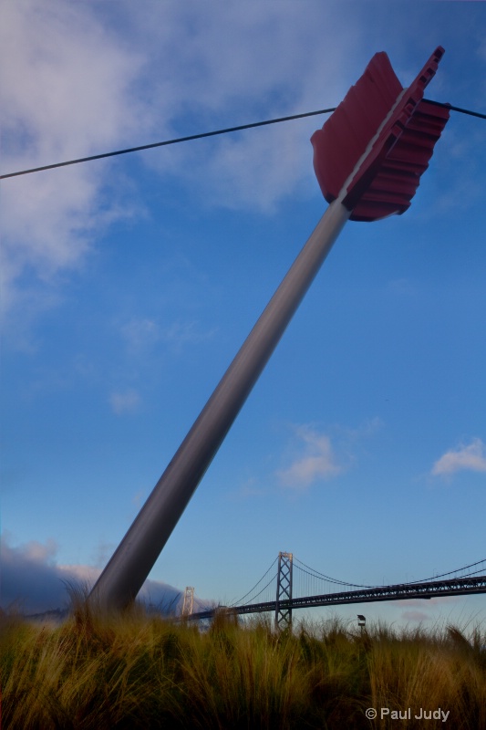 Cupid's Arrow on the San Francisco Waterfront