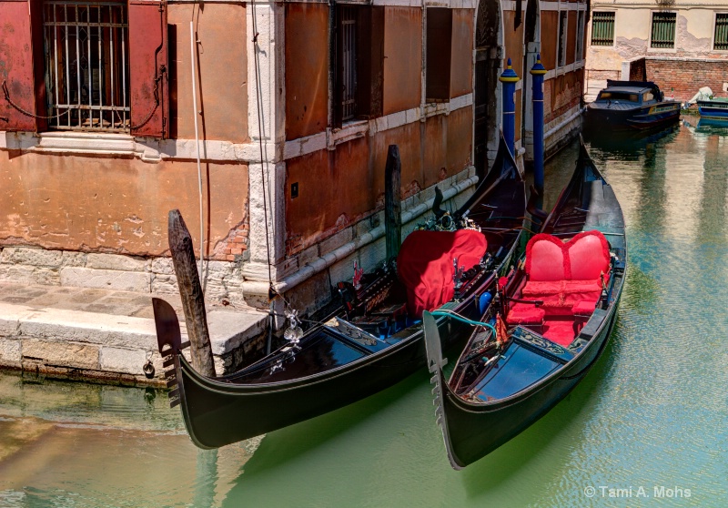 Parked Gondolas, Venice