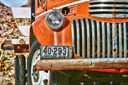 Old time delivery truck