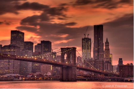 Brooklyn Bridge at Sunset