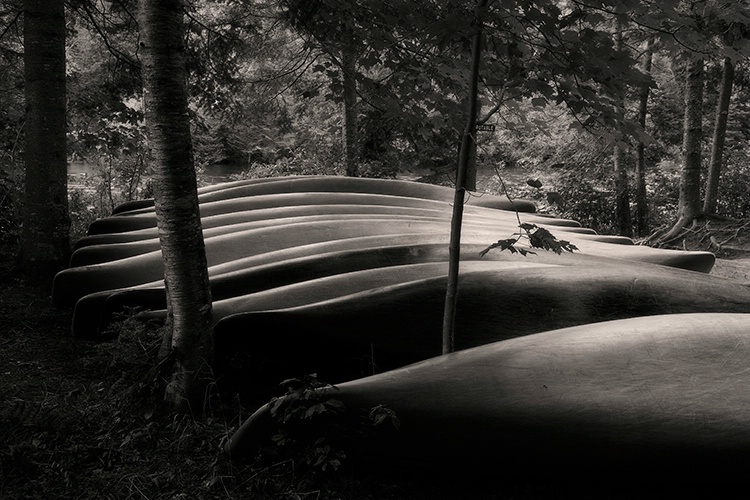 Canoes.