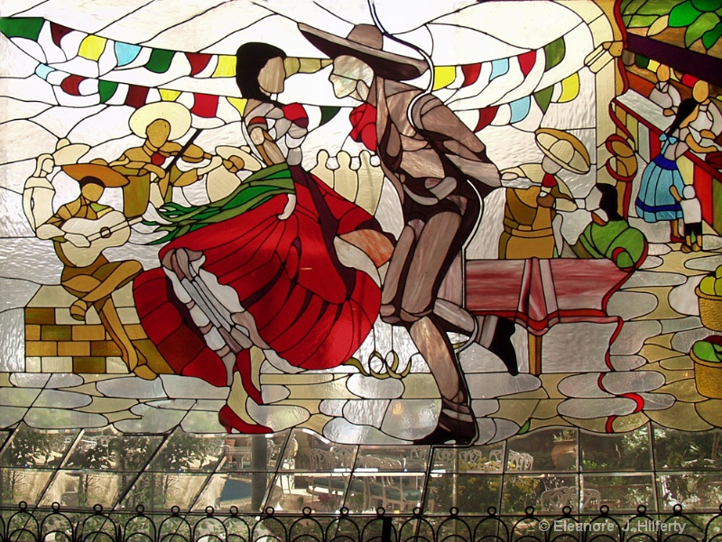 Stained glass in Juarez, Mexico