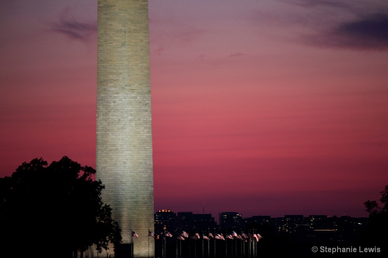 Sunset at Washington Monument