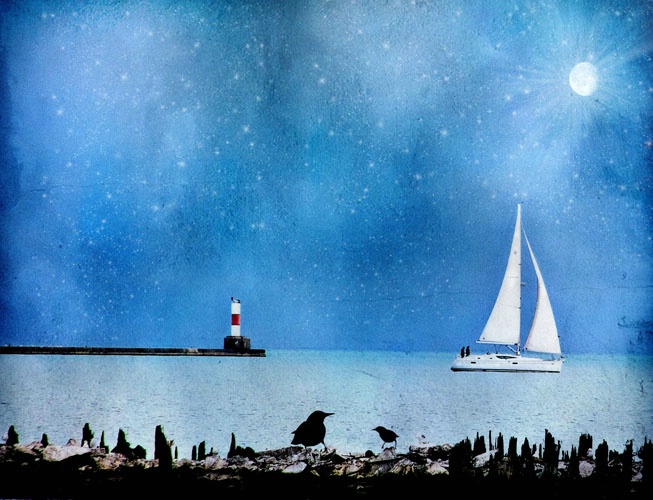~ Sailboat at Twilight ~