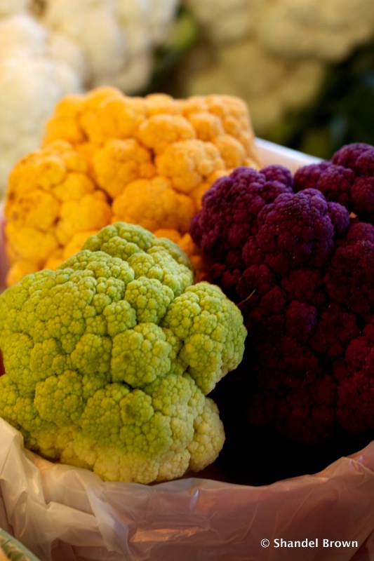 Colourful cauliflower