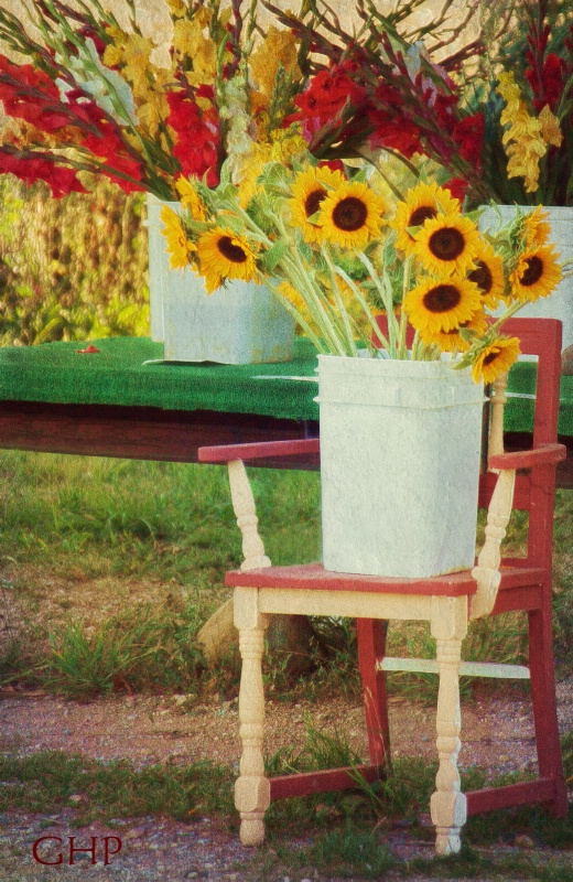 Country Flower Stand