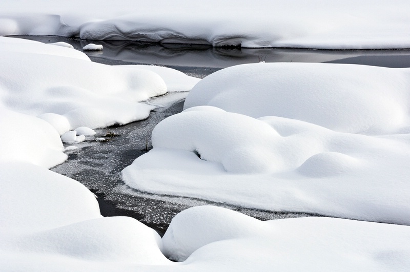 Snowy Creek in Grand Tetons National Park