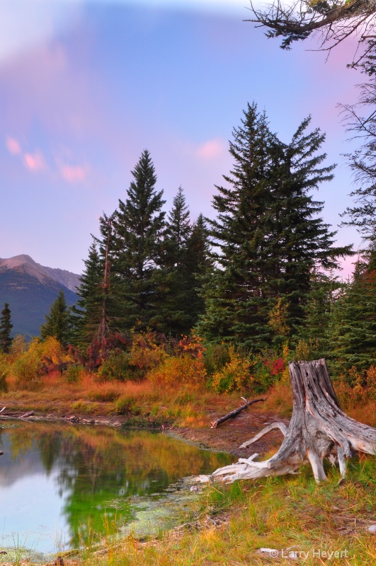 Beautiful Sunrise Colors- Banff National Park - ID: 12303650 © Larry Heyert