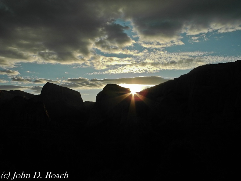 Sunrise at Kolob Canyon - ID: 12331887 © John D. Roach