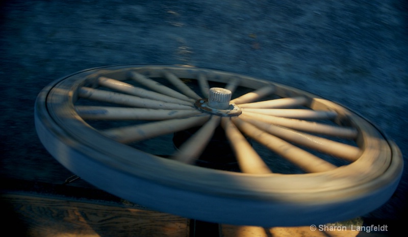 Carriage Wheel - ID: 12386066 © Sharon L. Langfeldt