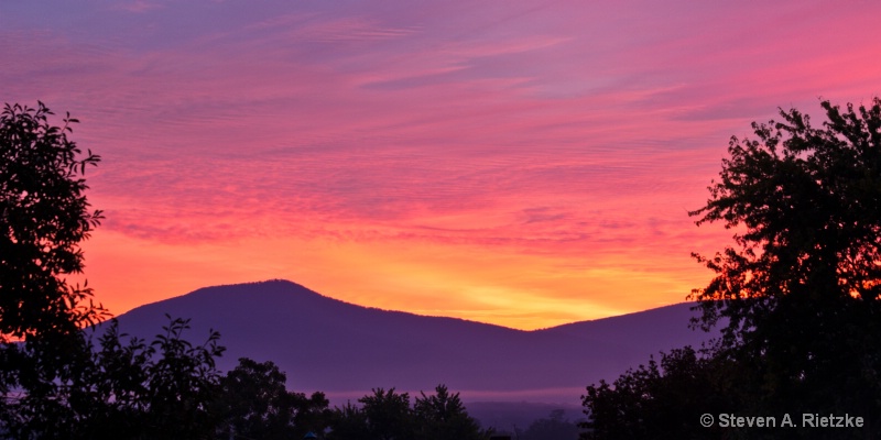 Sunrise Over Shenandoah National Park
