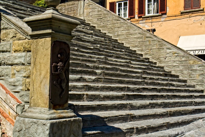 Our steps in Cortona, Italy