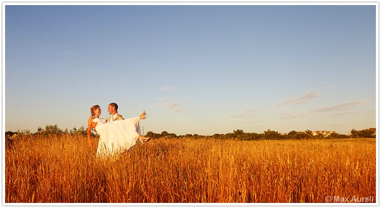 In a golden field