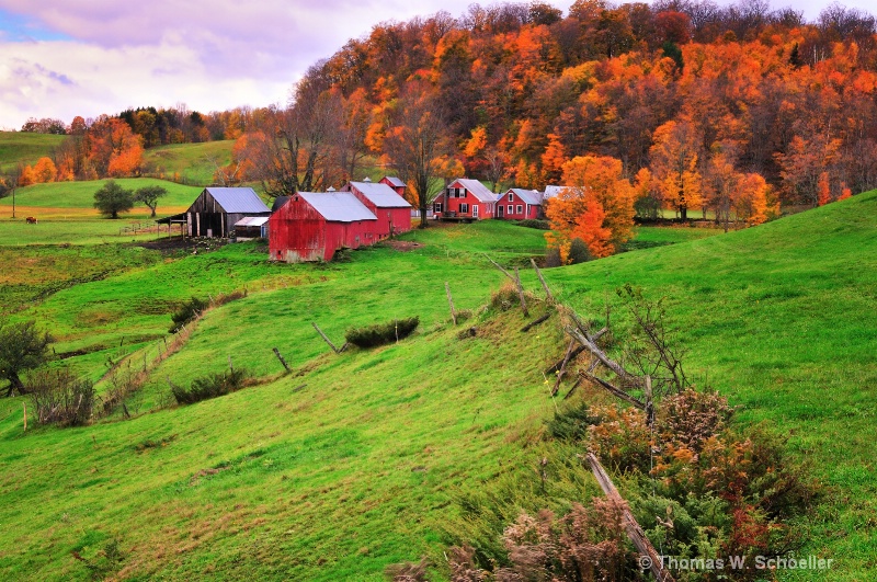 Reading Vermont ~ The Jenne Farm autumn scenic