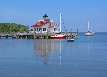 Roanoke Marshes Replica Lighthouse