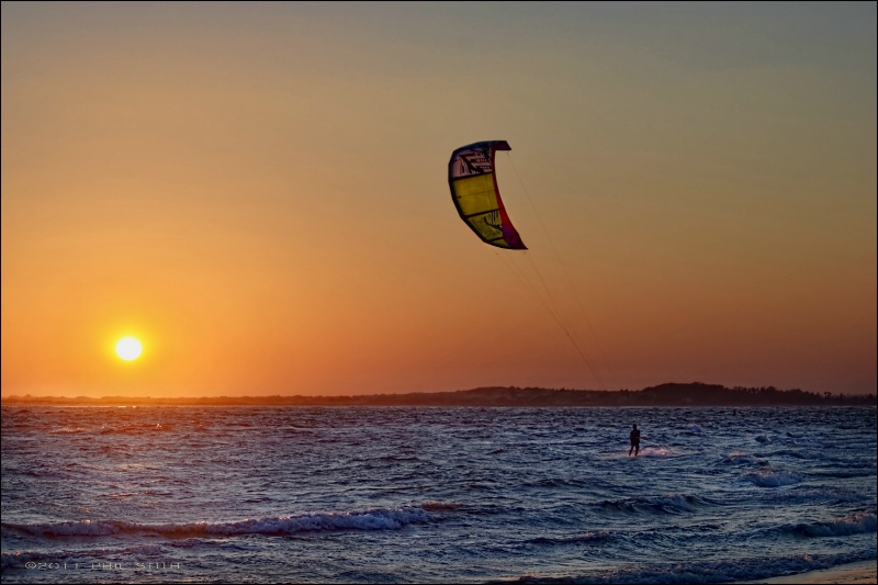 Sunset Kite Surfer