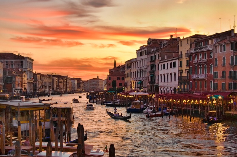 Sunset on the Grand Canal