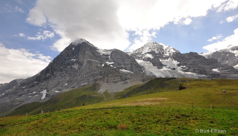 Trio of the Eiger, Moench and Jungfrau In The Alps