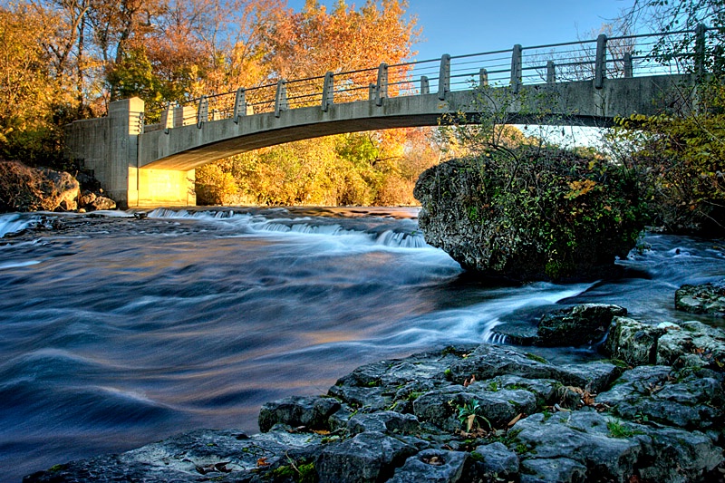 Bridge Over Rapid Water