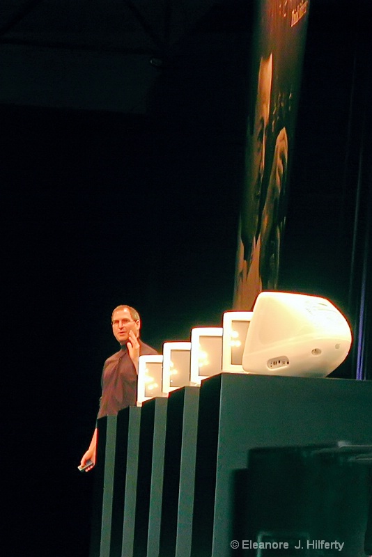 Steve with his fleet of 5 different colored iMacs - ID: 12508074 © Eleanore J. Hilferty