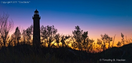 Little Sable Point Lighthouse Silhouette