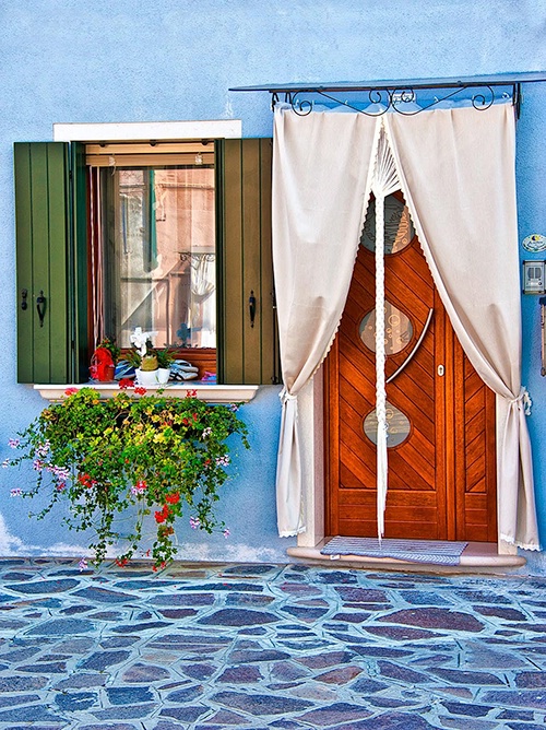 Burano Street Scene - ID: 12511174 © Larry J. Citra