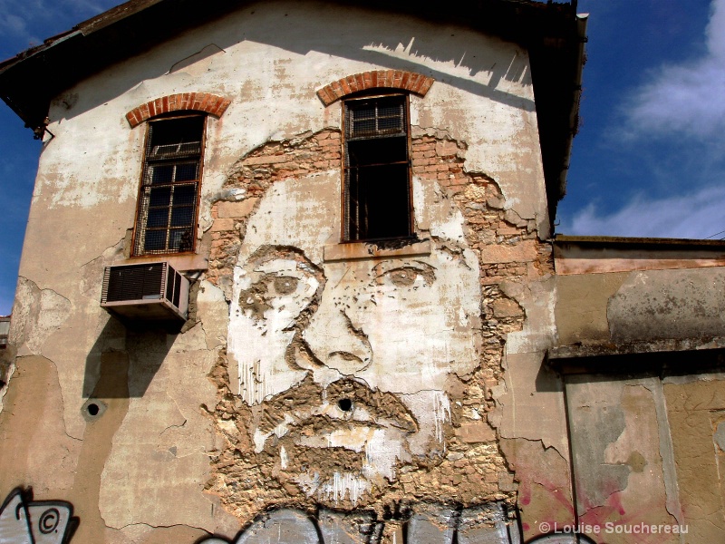 Art on an old building, Portugal