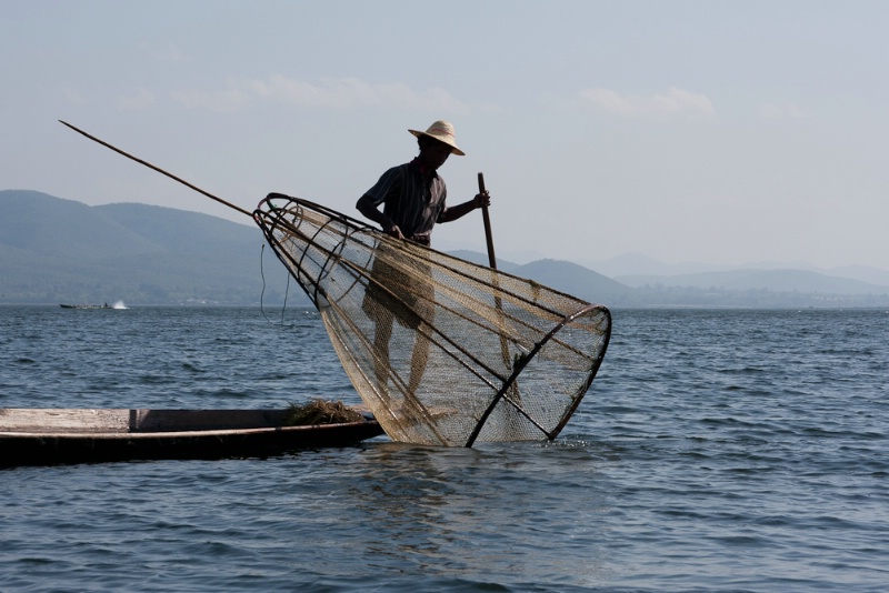 Inlet Lake Fisherman, Myanmar