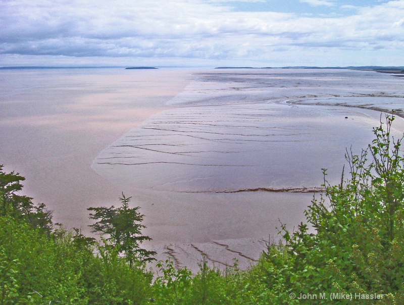 the bay of fundy at mid-tide
