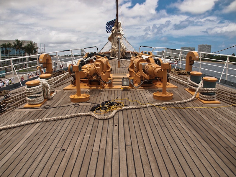 USCG Eagle foward deck