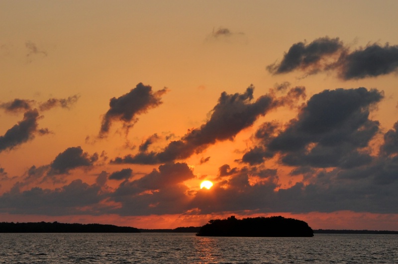 Sunset over the islands