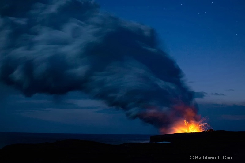 Lava plume   stars 9487