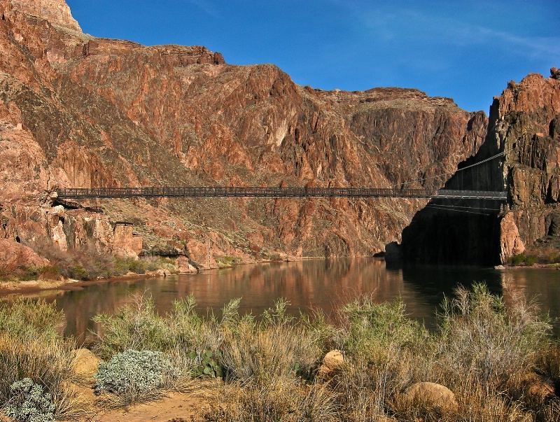 Mule Bridge Across the Colorado - ID: 12581360 © Patricia A. Casey