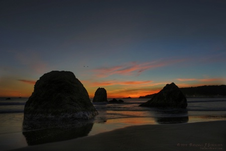 Sea Stacks at Sunset