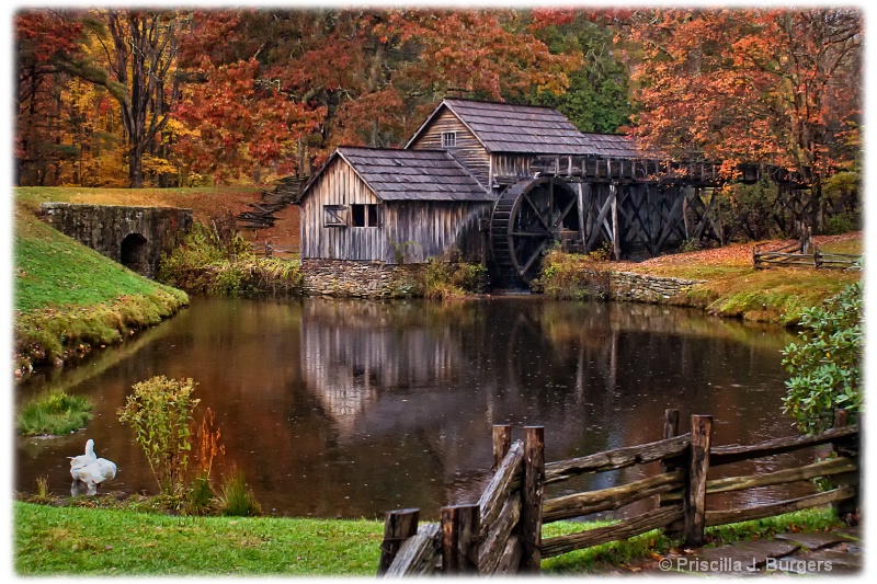 Rainy Day at Mabry Mill