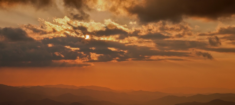 Sunset over the Smoky Mountains Tweaked