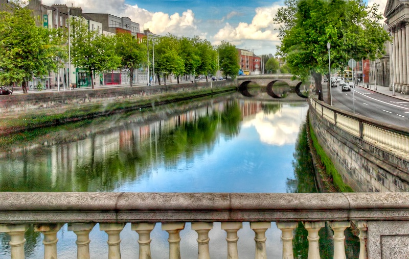 Bridge over Water Reflections