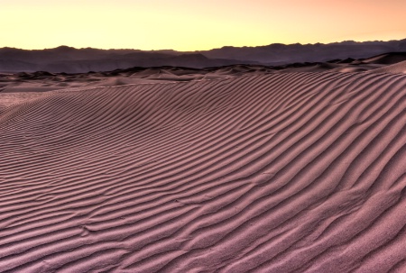 Sunset over the dunes