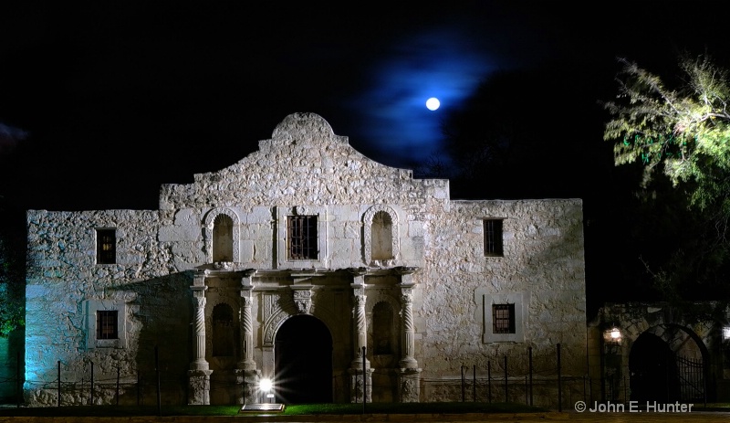 The Alamo by Moonlight