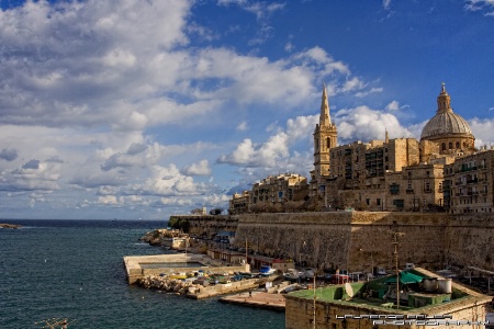 Valletta, coast side.
