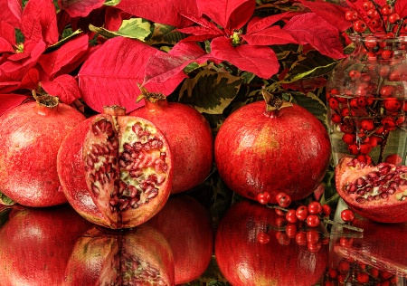 Pomegranates Christmas
