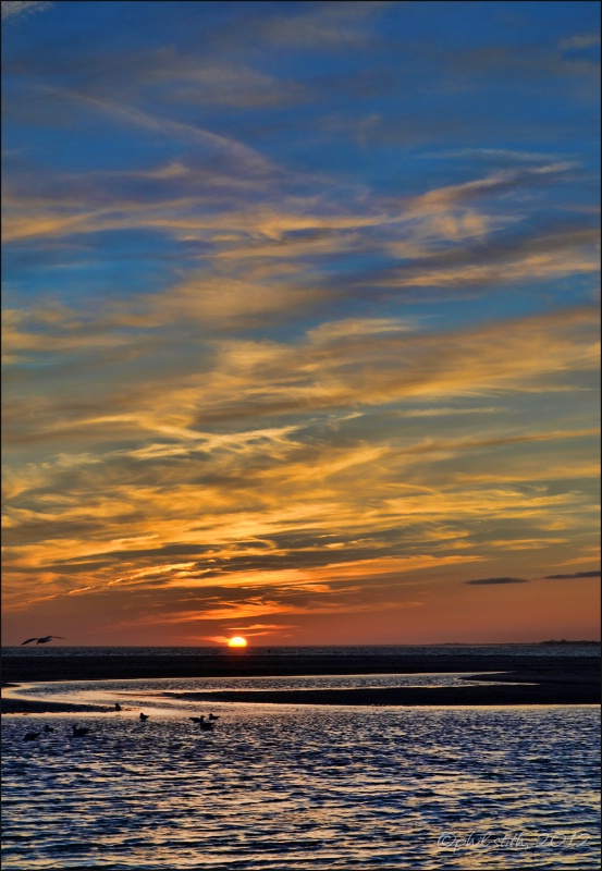 Bogue Inlet Sunset 01-01-12