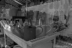 water cans b w