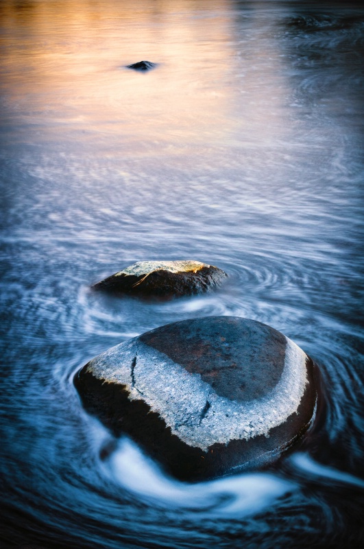 Rocks in water