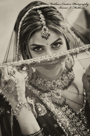 India Bride Ami B&W