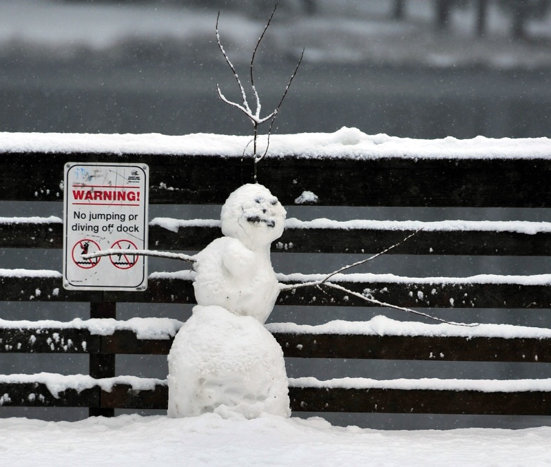 Evil Snowman Warning