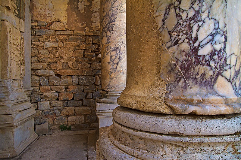Ancient library columns.  (Ephesus) 