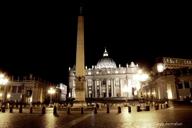 St. Peter's Square at Night