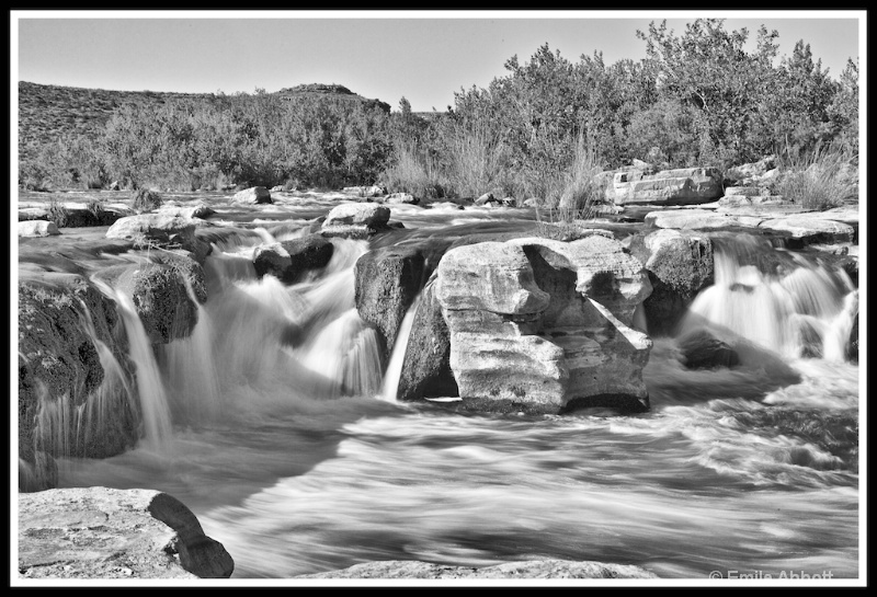 Dolan Falls in B&W - ID: 12695078 © Emile Abbott